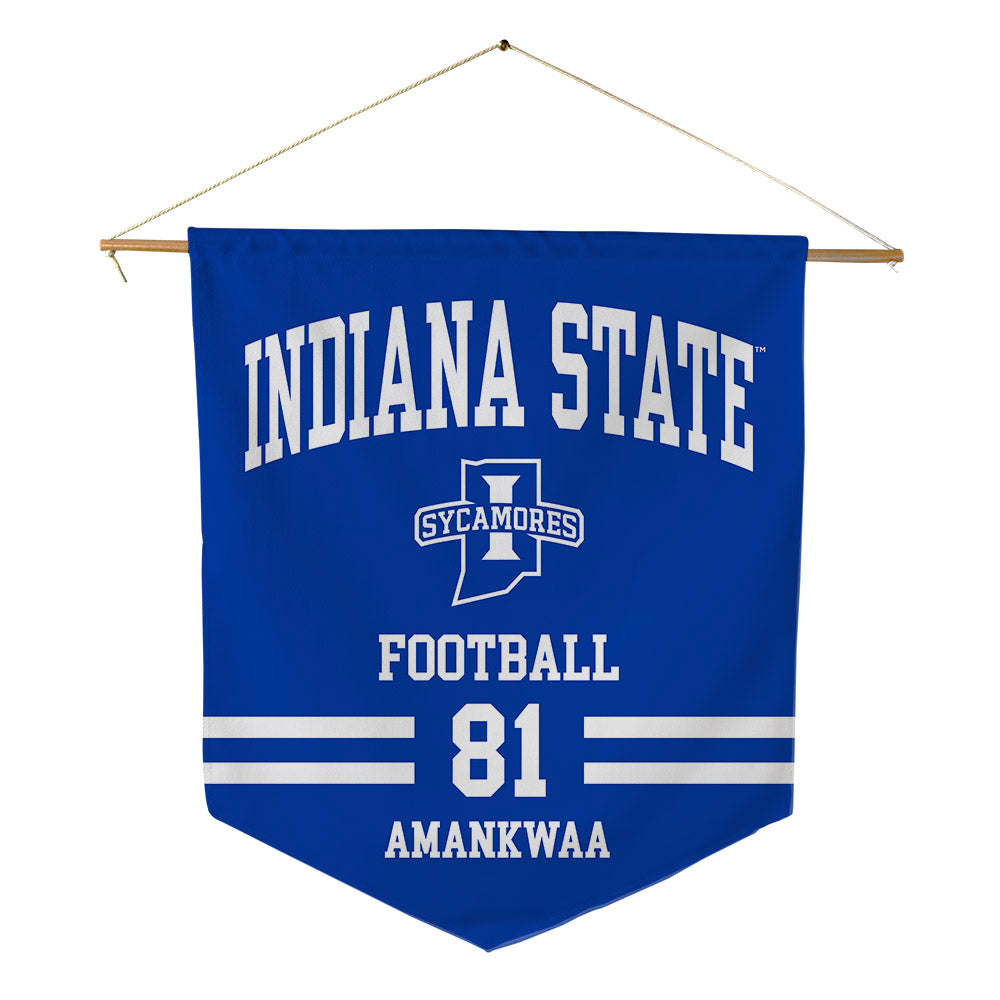 Indiana State - NCAA Football : Thomas Amankwaa - Pennant - 18" x 21"-0