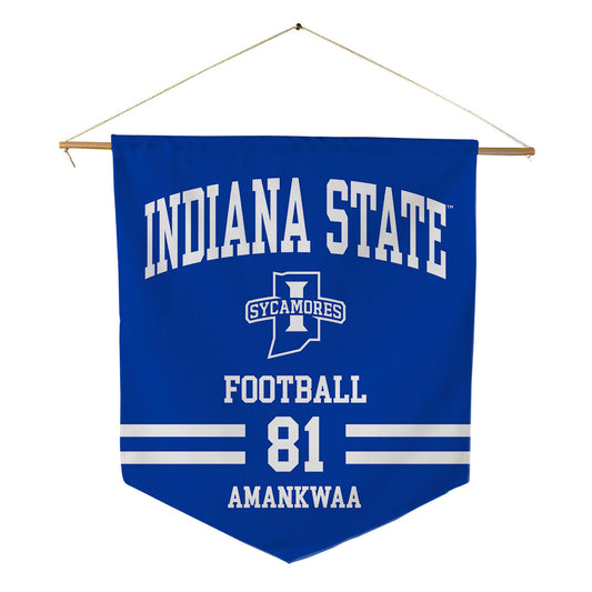 Indiana State - NCAA Football : Thomas Amankwaa - Pennant - 18" x 21"-0