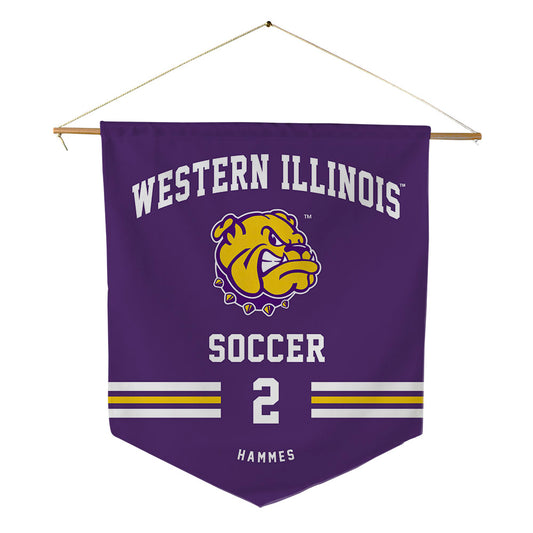 WIU - NCAA Women's Soccer : Natalie Hammes - Pennant - 18" x 21"-0