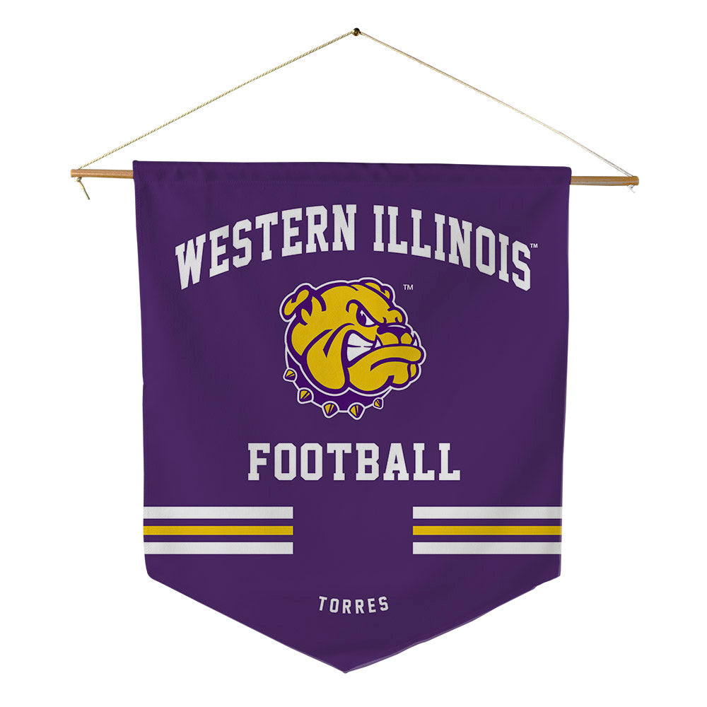 WIU - NCAA Football : JJ Torres - Pennant - 18" x 21"-0
