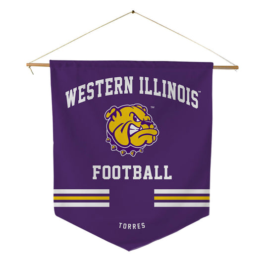 WIU - NCAA Football : JJ Torres - Pennant - 18" x 21"-0