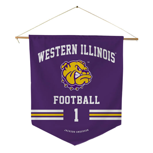 WIU - NCAA Football : Ihson Jackson-Anderson - Pennant - 18" x 21"-0