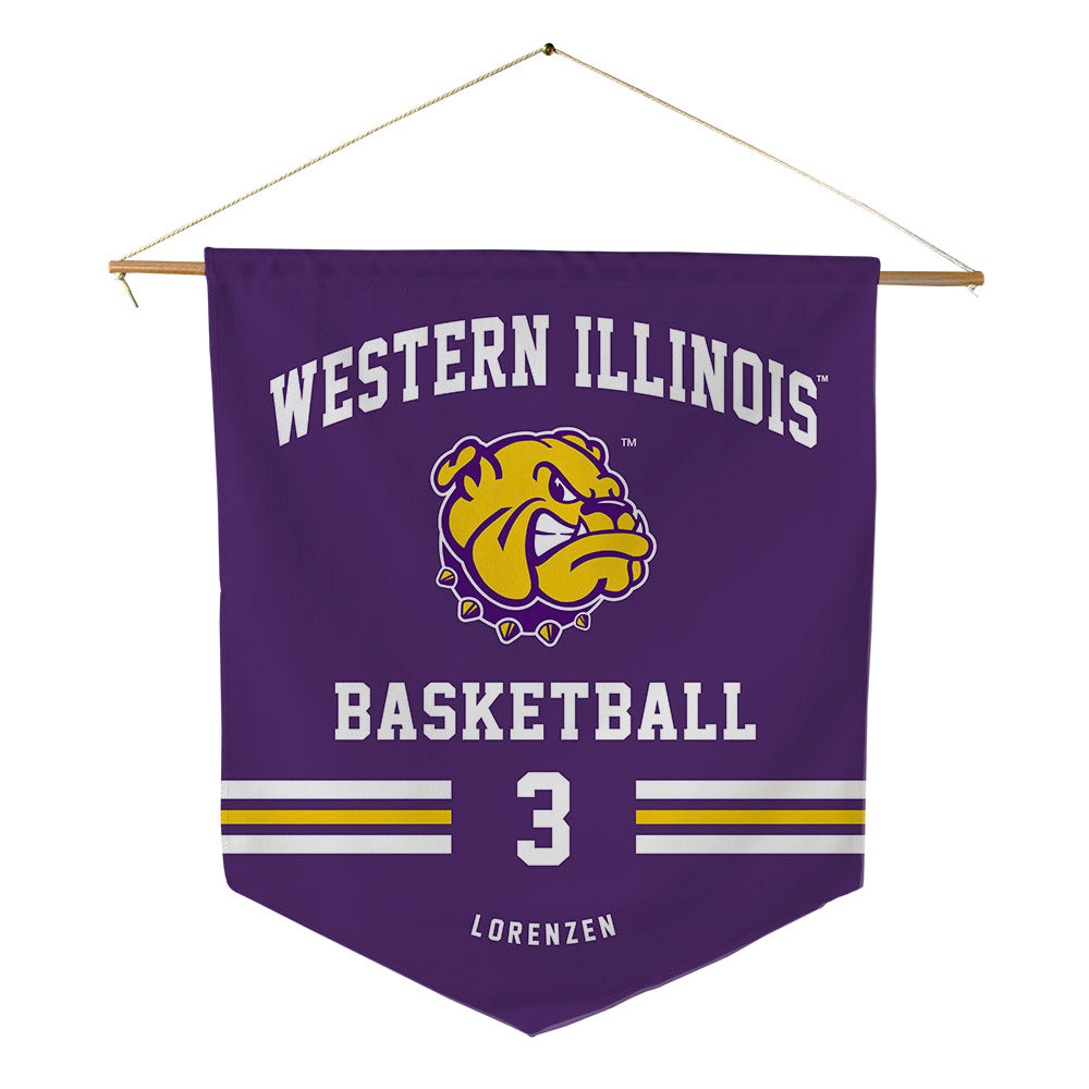 WIU - NCAA Men's Basketball : Lucas Lorenzen - Pennant - 18" x 21"-0