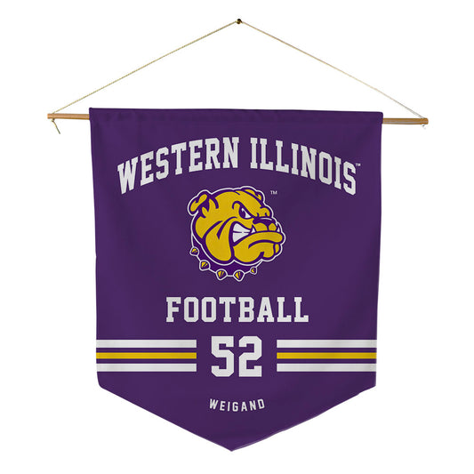 WIU - NCAA Football : Sean Weigand - Pennant - 18" x 21"-0