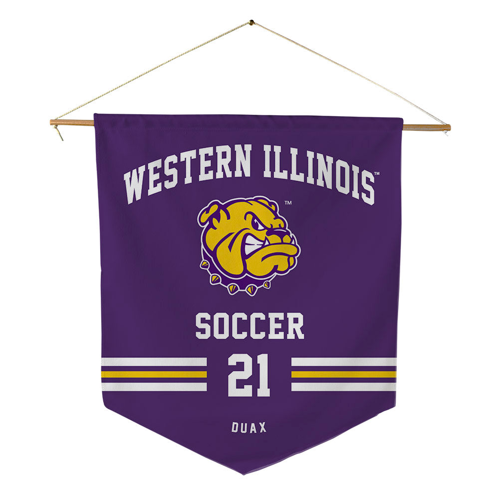 WIU - NCAA Men's Soccer : Ty Duax - Pennant - 18" x 21"-0