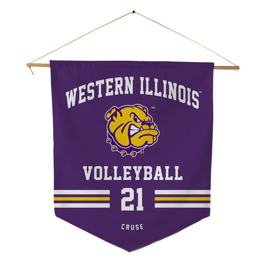 WIU - NCAA Women's Volleyball : Keyana Cruse - Pennant - 18" x 21"-0