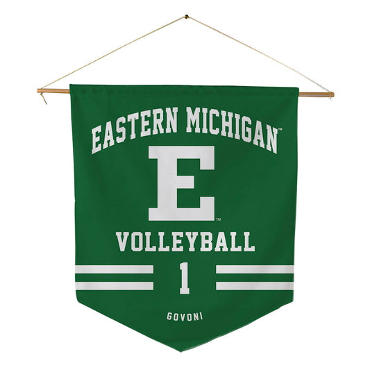 EMich - NCAA Women's Volleyball : Lina Govoni - Pennant - 18" x 21"-0