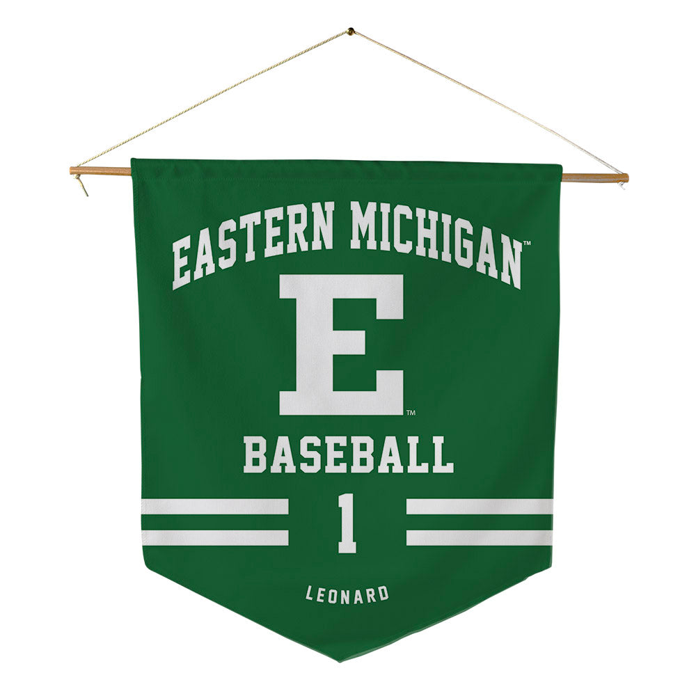 EMich - NCAA Baseball : Jake Leonard - Pennant - 18" x 21"-0