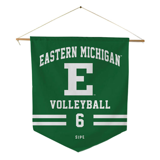 EMich - NCAA Women's Volleyball : Madelyn Sipe - Pennant - 18" x 21"-0