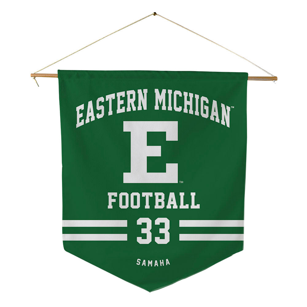 EMich - NCAA Football : Adam Samaha - Pennant - 18" x 21"-0