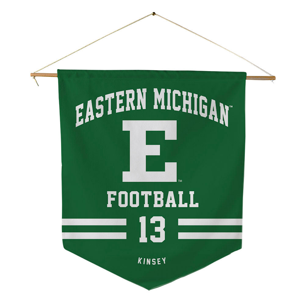 EMich - NCAA Football : Nick Kinsey - Pennant - 18" x 21"-0