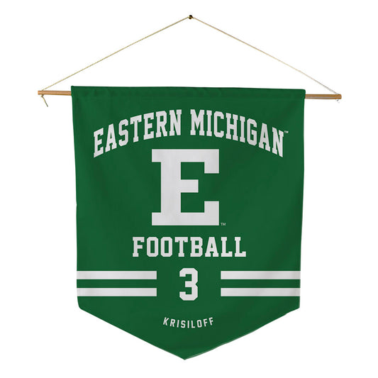 EMich - NCAA Football : Van Krisiloff - Pennant - 18" x 21"-0
