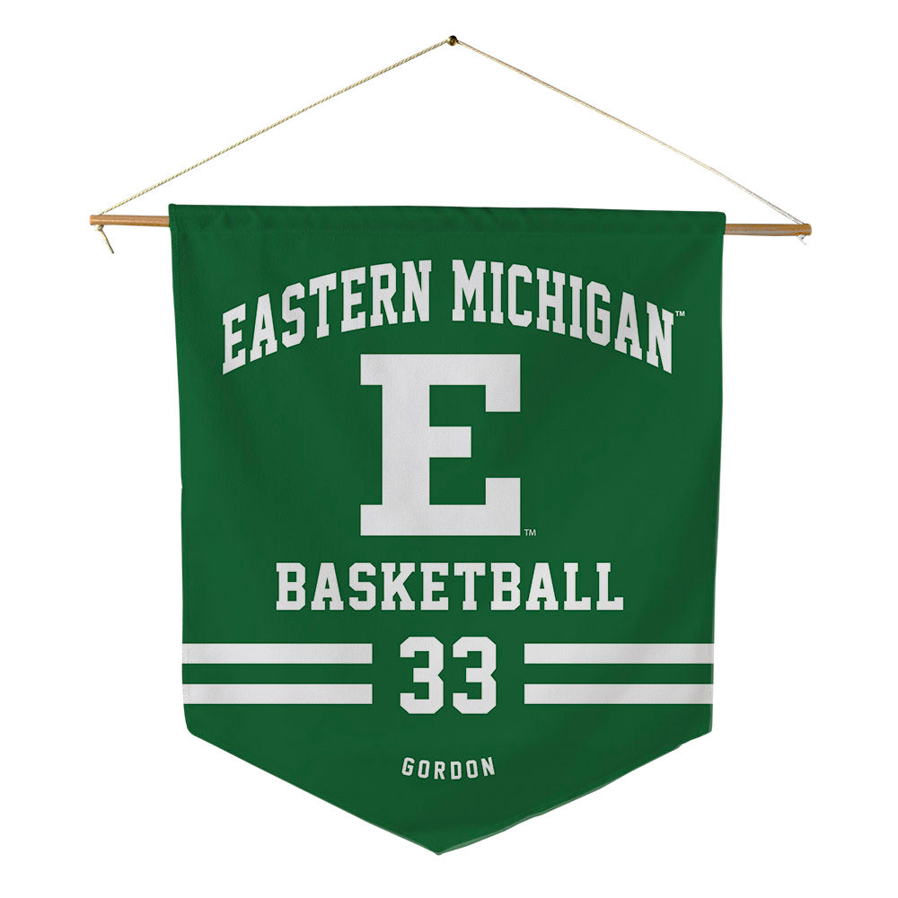 EMich - NCAA Women's Basketball : Adrena Gordon - Pennant - 18" x 21"-0