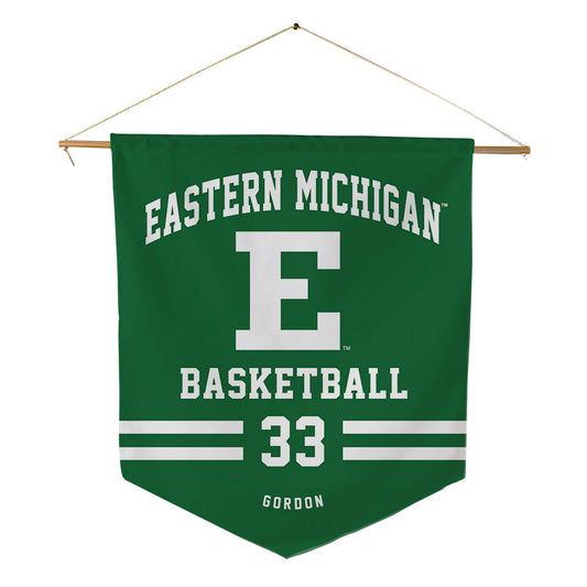 EMich - NCAA Women's Basketball : Adrena Gordon - Pennant - 18" x 21"-0