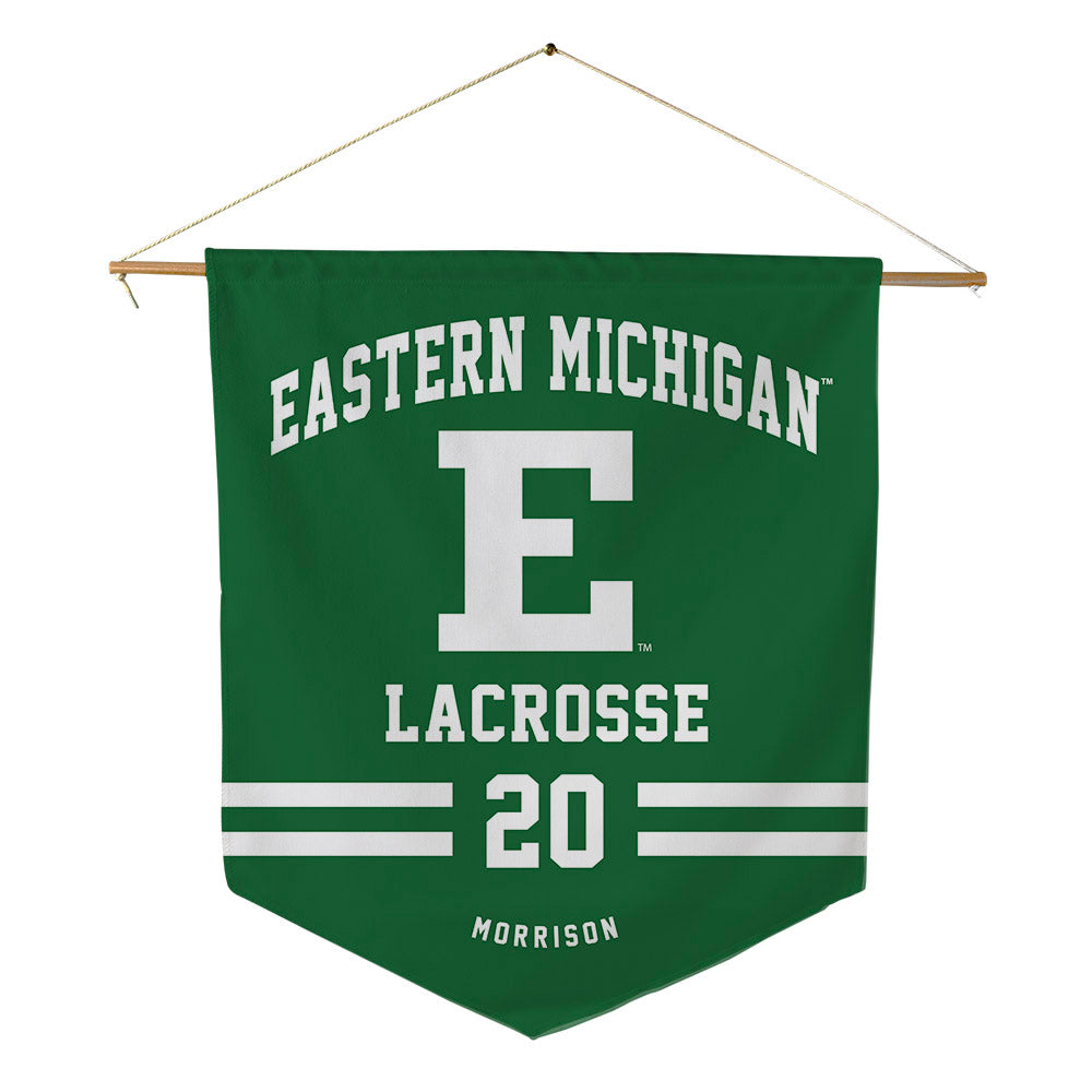 EMich - NCAA Women's Lacrosse : Reagan Morrison - Pennant - 18" x 21"-0