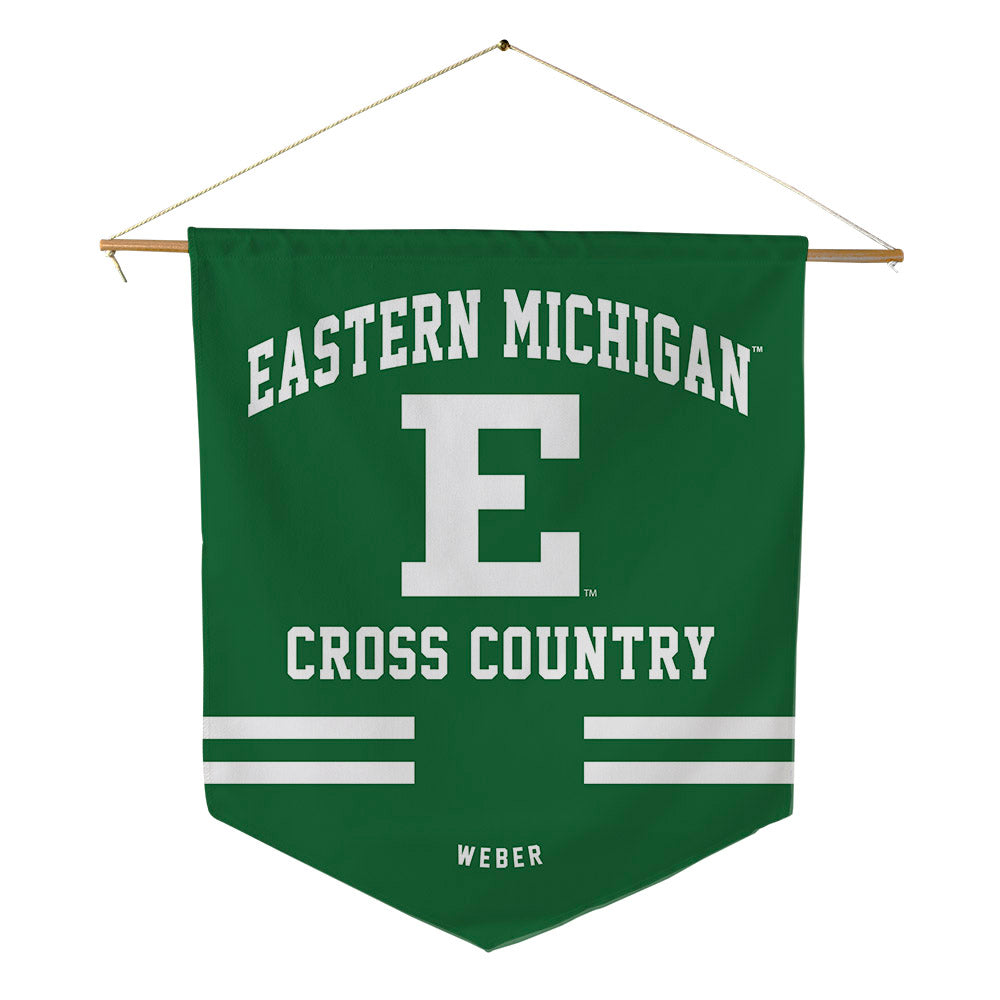 EMich - NCAA Women's Cross Country : Cara Weber - Pennant - 18" x 21"-0