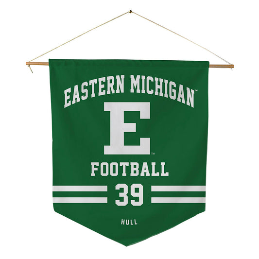 EMich - NCAA Football : Daniel Hull - Pennant - 18" x 21"-0