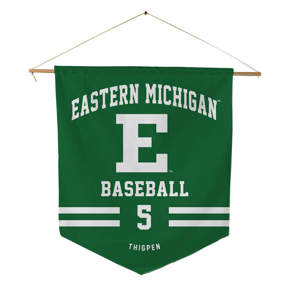 EMich - NCAA Baseball : Phillip Thigpen - Pennant - 18" x 21"-0