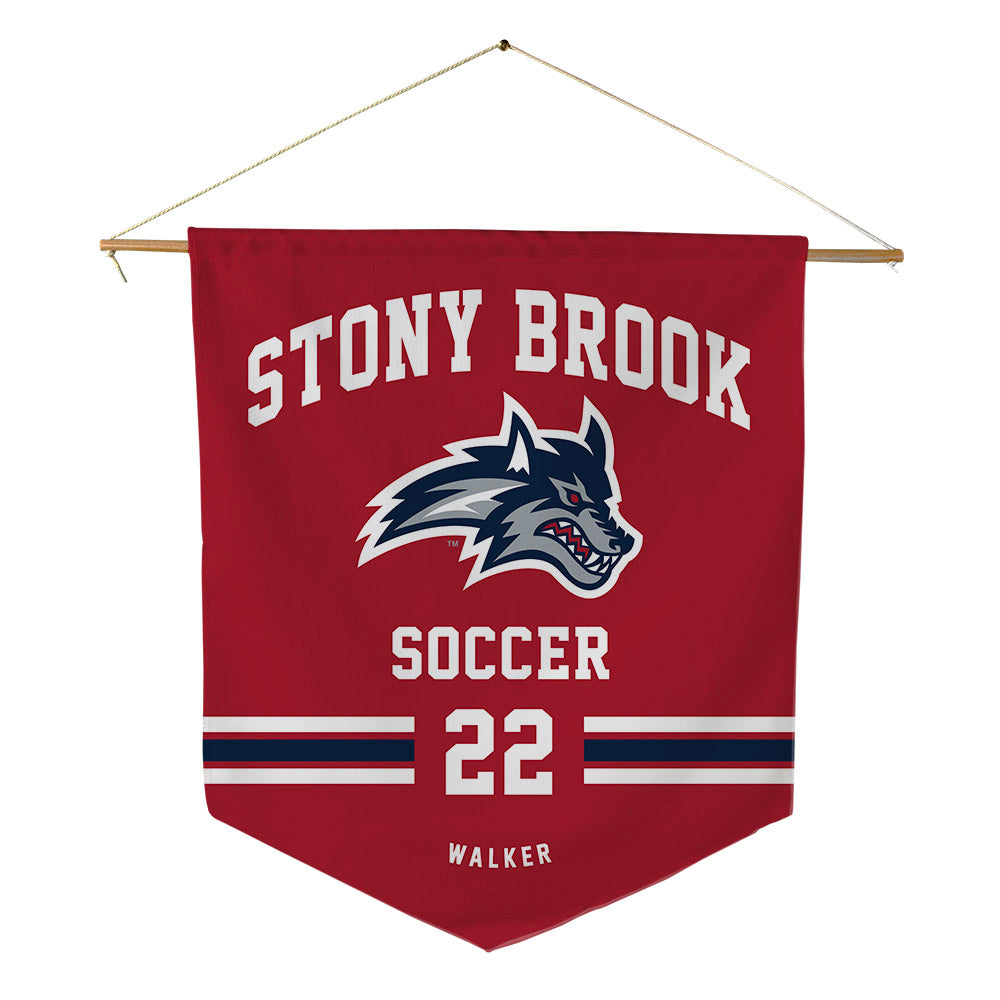 Stony Brook - NCAA Men's Soccer : Brayden Walker - Pennant - 18" x 21"-0