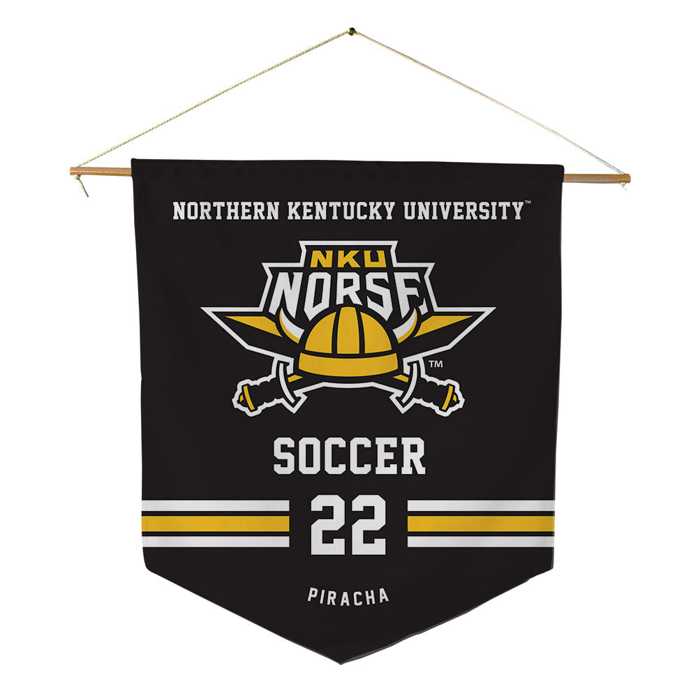 NKU - NCAA Men's Soccer : Ibrahim Piracha - Pennant - 18" x 21"-0