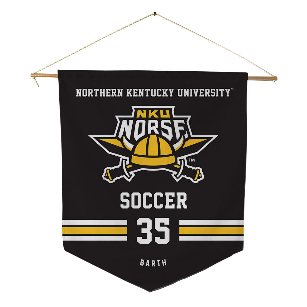 NKU - NCAA Men's Soccer : Landon Barth - Pennant - 18" x 21"-0
