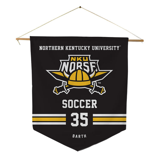 NKU - NCAA Men's Soccer : Landon Barth - Pennant - 18" x 21"-0