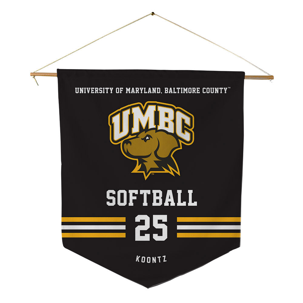 UMBC - NCAA Softball : Jayda Koontz - Pennant - 18" x 21"-0