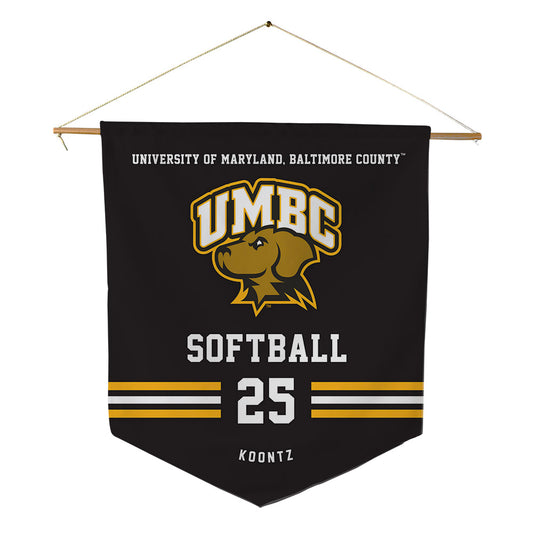 UMBC - NCAA Softball : Jayda Koontz - Pennant - 18" x 21"-0