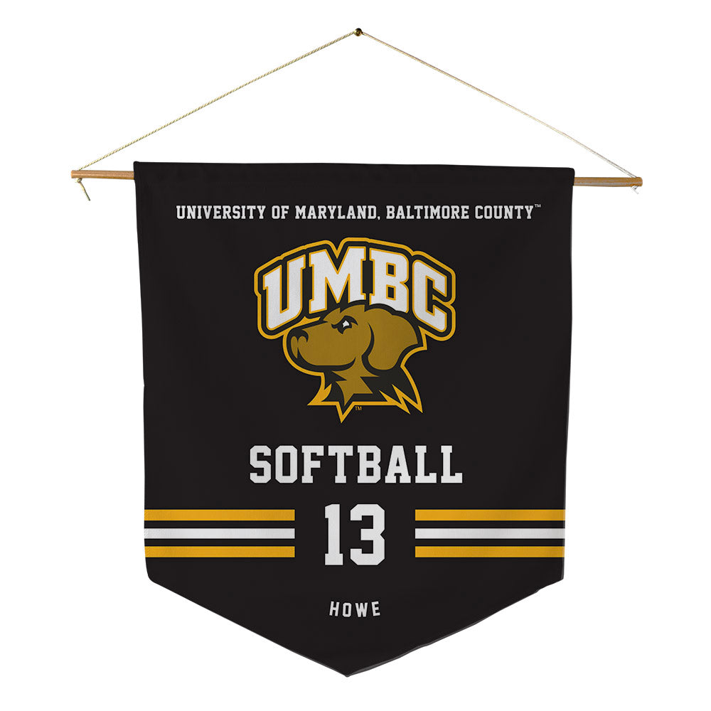 UMBC - NCAA Softball : Brittany Howe - Pennant - 18" x 21"-0