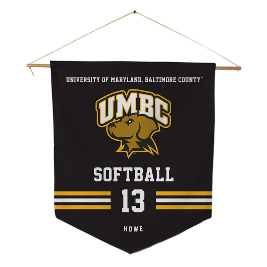 UMBC - NCAA Softball : Brittany Howe - Pennant - 18" x 21"-0