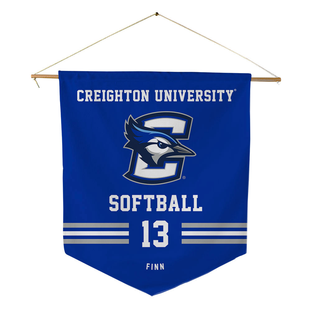 Creighton - NCAA Softball : Shannon Finn - Pennant - 18" x 21"-0