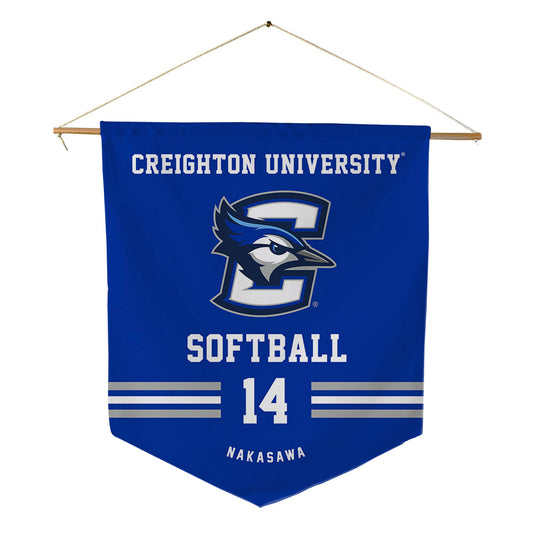Creighton - NCAA Softball : Kenzie Nakasawa - Pennant - 18" x 21"-0