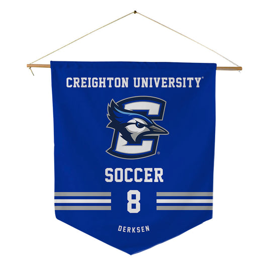 Creighton - NCAA Men's Soccer : Carter Derksen - Pennant - 18" x 21"-0