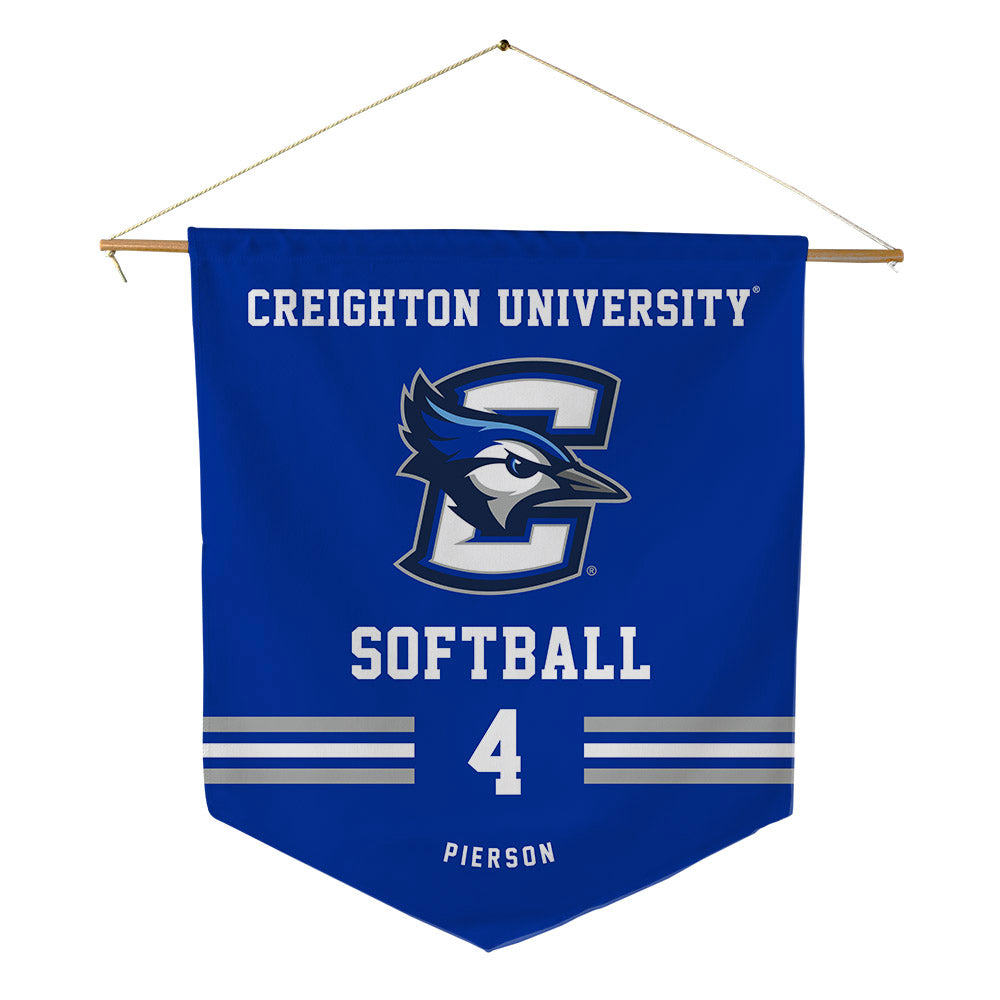 Creighton - NCAA Softball : Ashten Pierson - Pennant - 18" x 21"-0