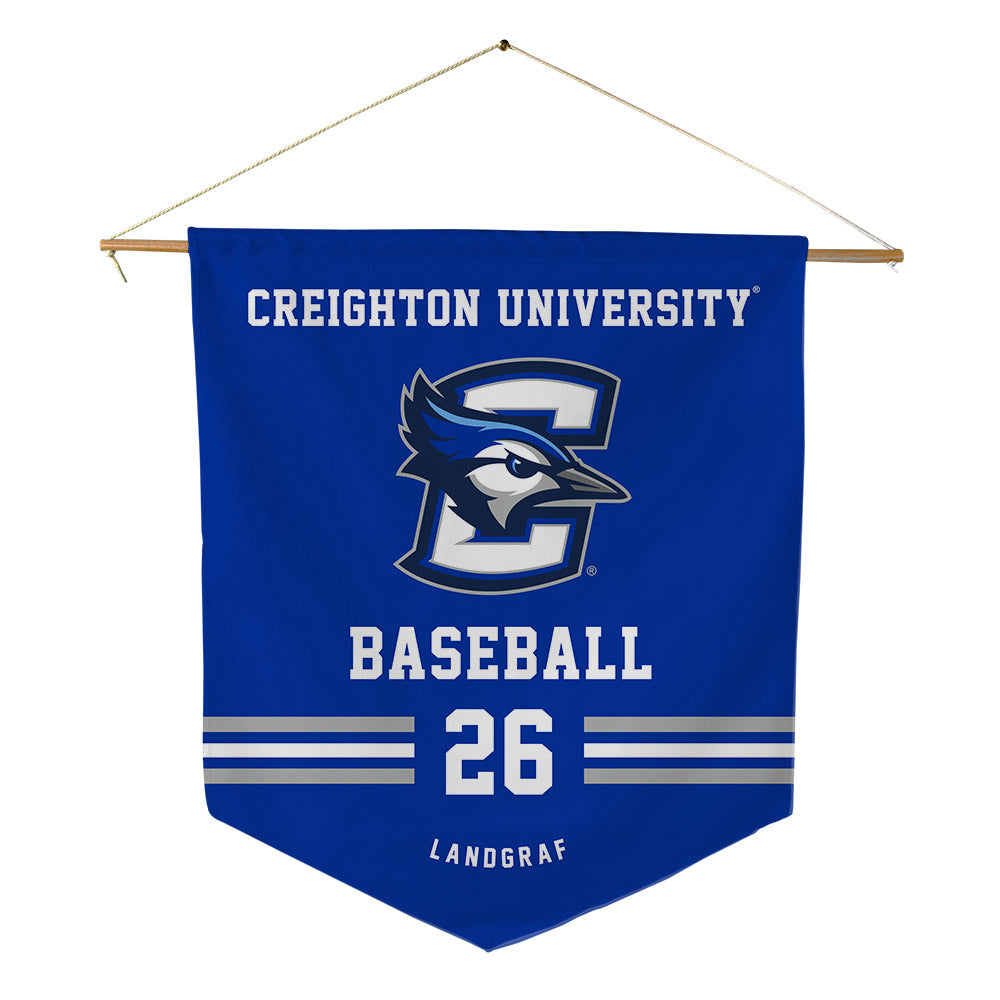 Creighton - NCAA Baseball : Brody Landgraf - Pennant - 18" x 21"-0