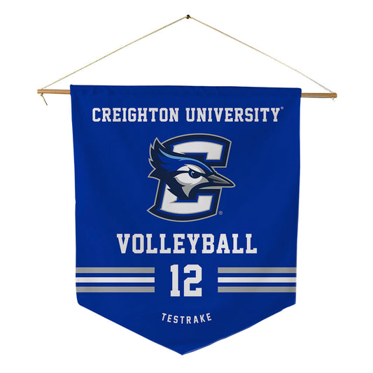 Creighton - NCAA Women's Volleyball : Ava TeStrake - Pennant - 18" x 21"-0