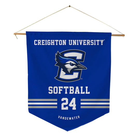 Creighton - NCAA Softball : Tara Vandewater - Pennant - 18" x 21"-0