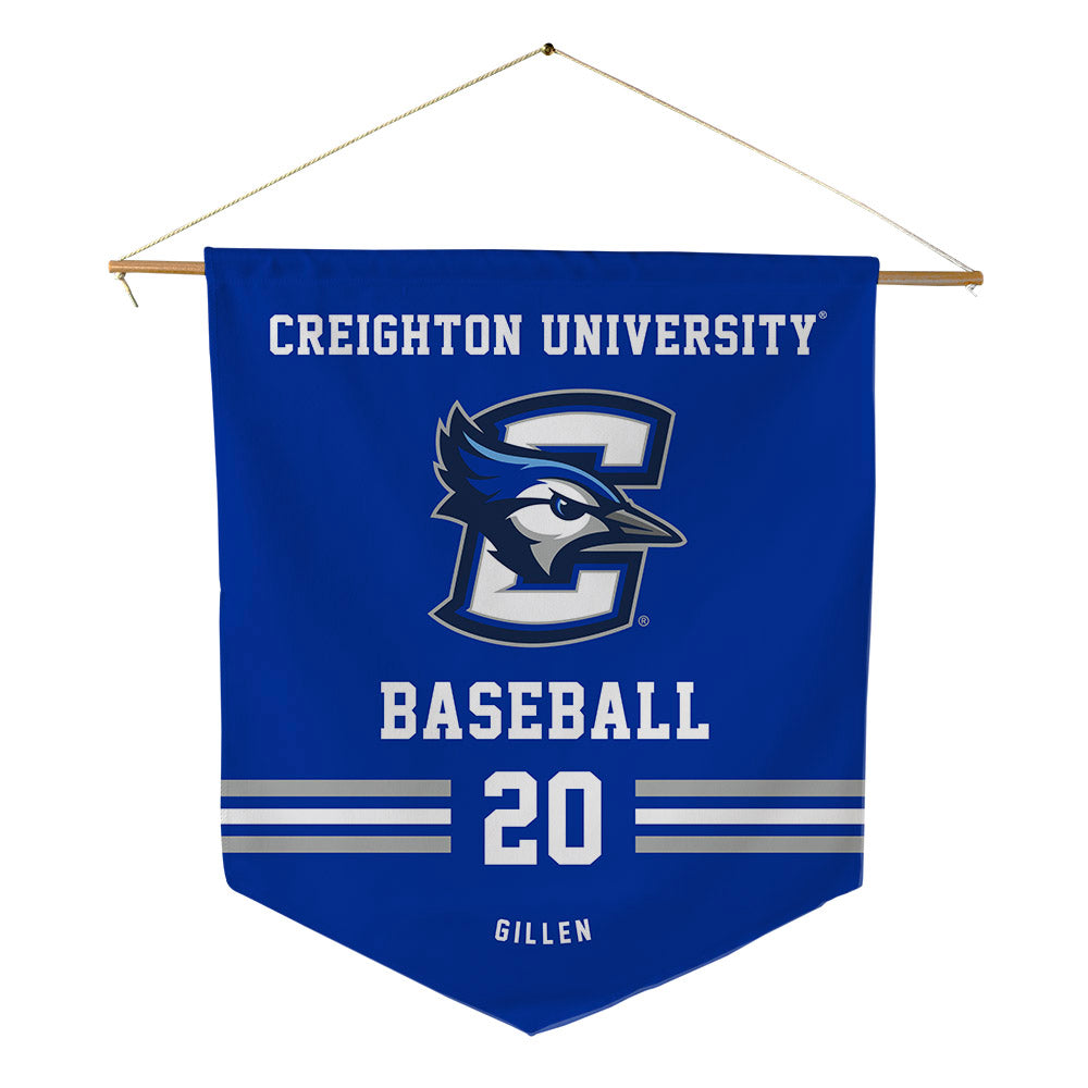 Creighton - NCAA Baseball : Tate Gillen - Pennant - 18" x 21"-0