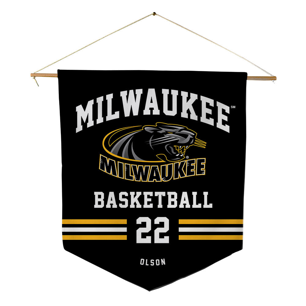 UW Milwaukee - NCAA Women's Basketball : Olivia Olson - Pennant - 18" x 21"-0