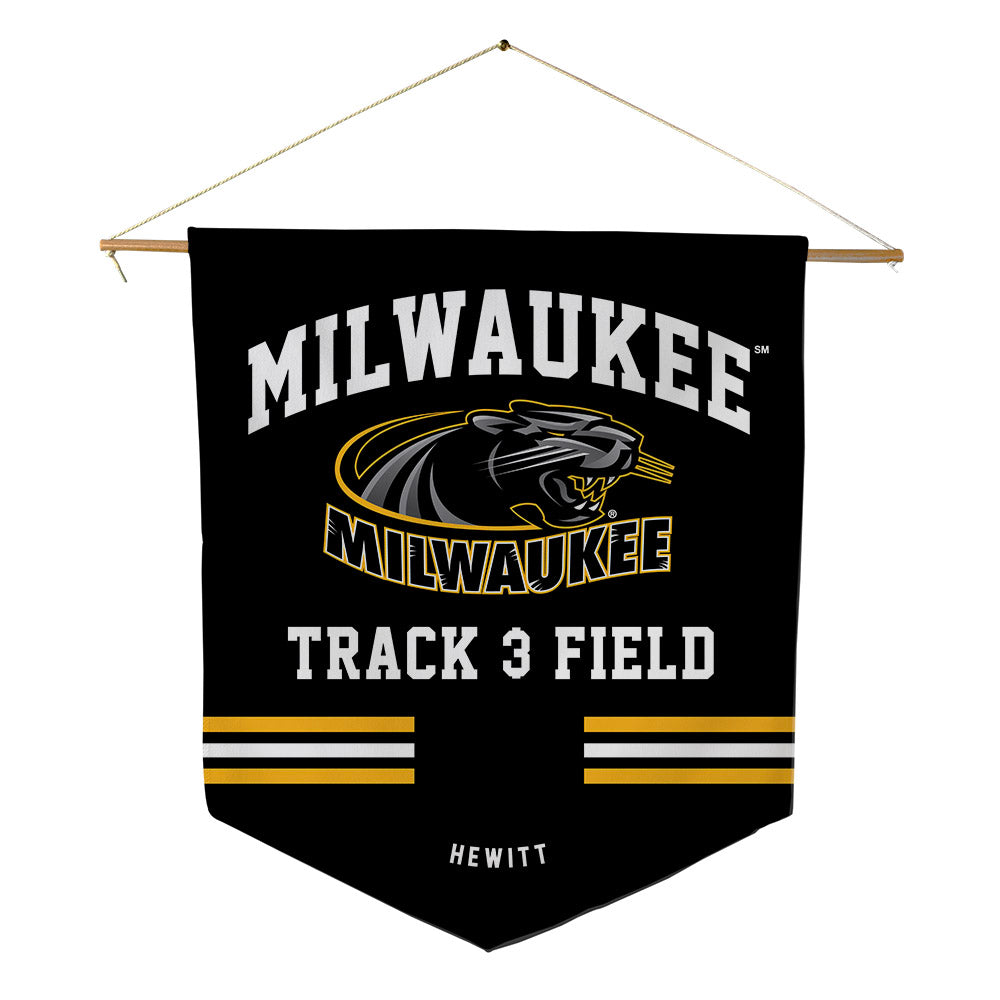 UW Milwaukee - NCAA Women's Track & Field : Sienna Hewitt - Pennant - 18" x 21"-0