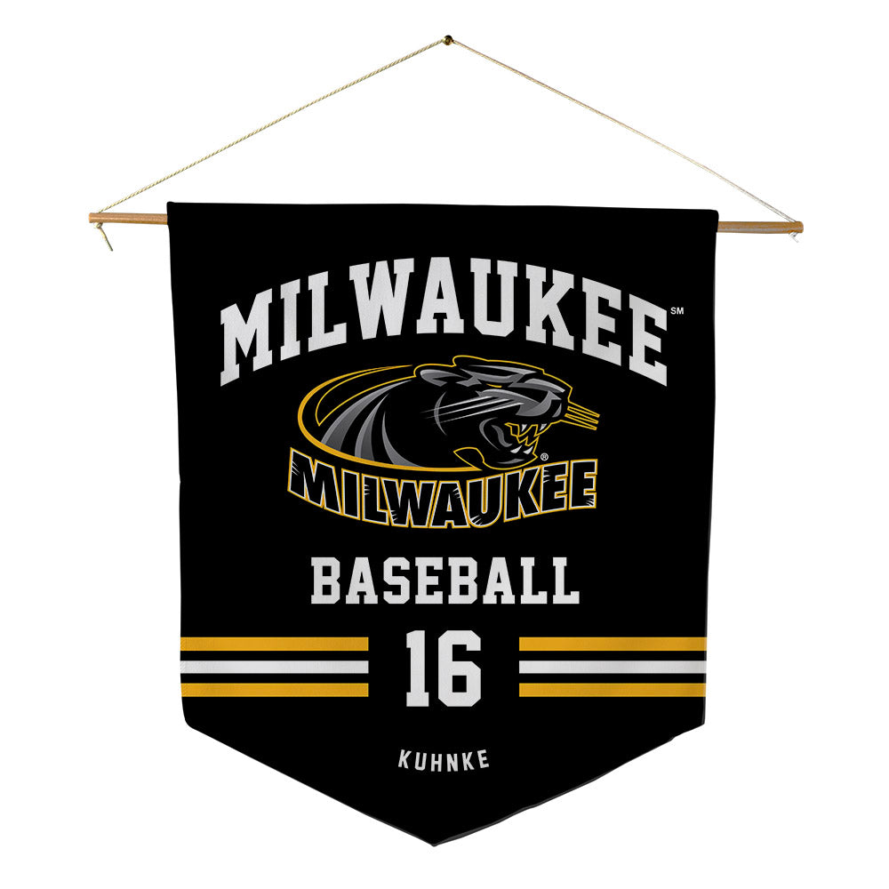 University of Wisconsin-Milwaukee - NCAA Baseball : Camden Kuhnke - Pennant - 18" x 21"-0