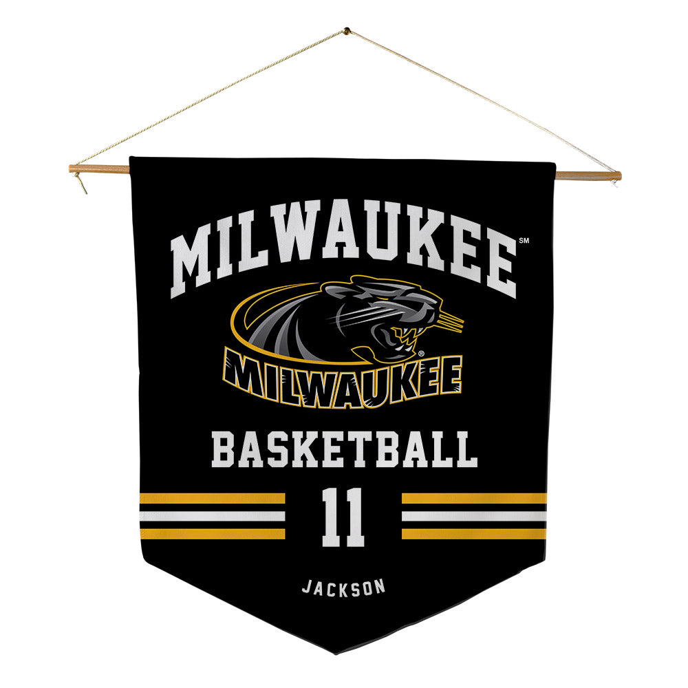UW Milwaukee - NCAA Men's Basketball : Chandler Jackson - Pennant - 18" x 21"-0