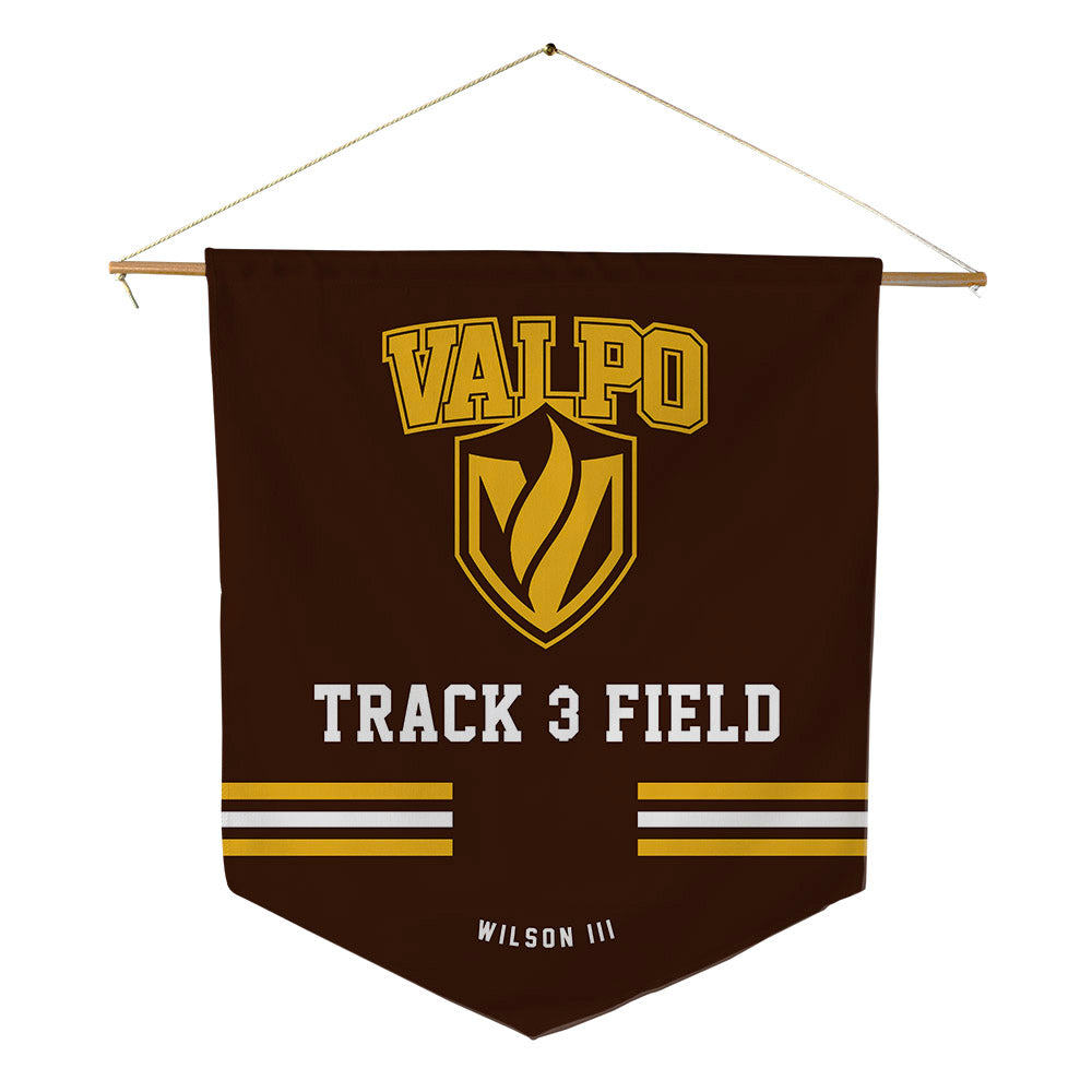 Valpo - NCAA Men's Track & Field : Donald Wilson III - Pennant - 18" x 21"-0