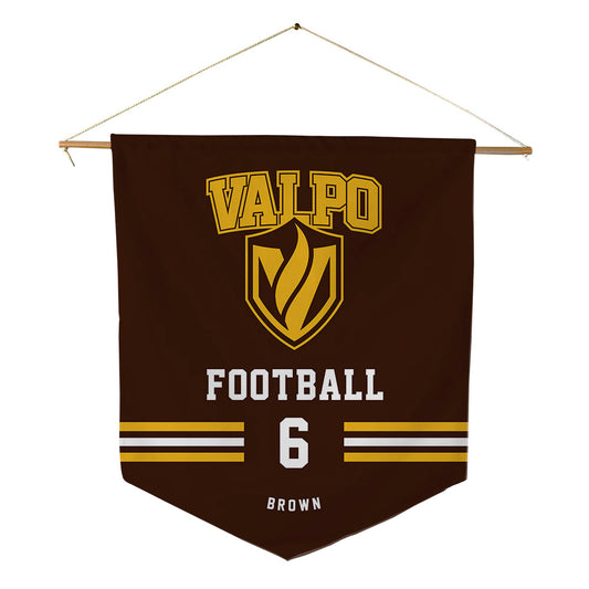 Valpo - NCAA Football : Marcus Brown - Pennant - 18" x 21"-0