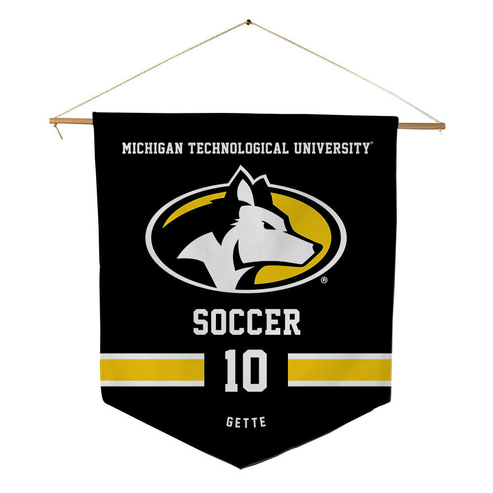 Michigan Tech - NCAA Women's Soccer : Olivia Gette - Pennant - 18" x 21"-0