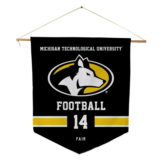 Michigan Tech - NCAA Football : Isaac Fair - Pennant - 18" x 21"-0