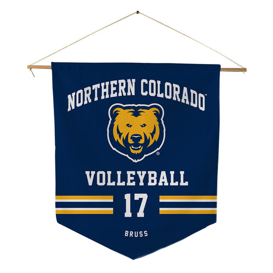 UNCO - NCAA Women's Volleyball : Emily Bruss - Pennant - 18" x 21"-0
