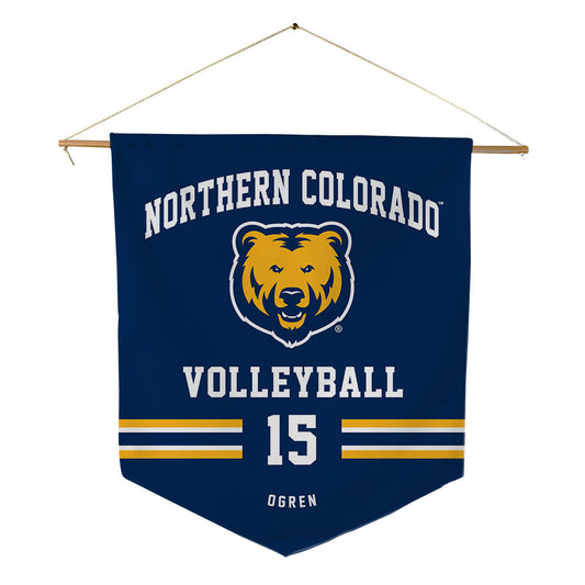 UNCO - NCAA Women's Volleyball : Jasmine Ogren - Pennant - 18" x 21"-0