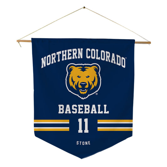 UNCO - NCAA Baseball : Lucas Stone - Pennant - 18" x 21"-0