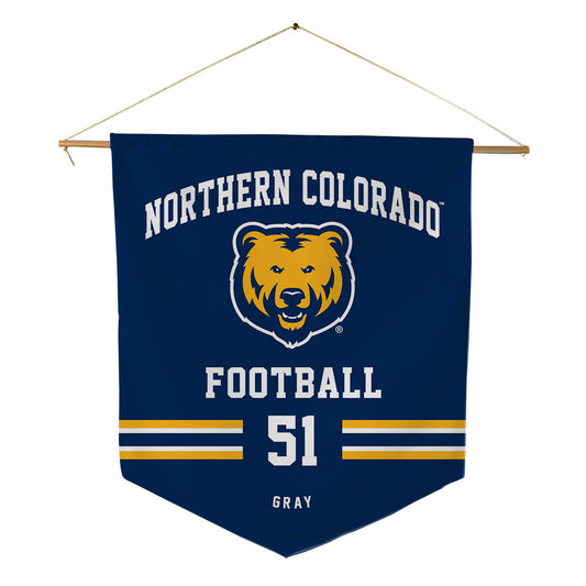 UNCO - NCAA Football : Dane Gray - Pennant - 18" x 21"-0